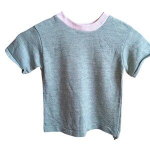 Boys 4 True Vintage Single Stitch Sage Green T-shirt 1970's Buttery Thin